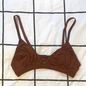 Urban Outfitters Featherweight Triangle Bralette in Brown, Size M